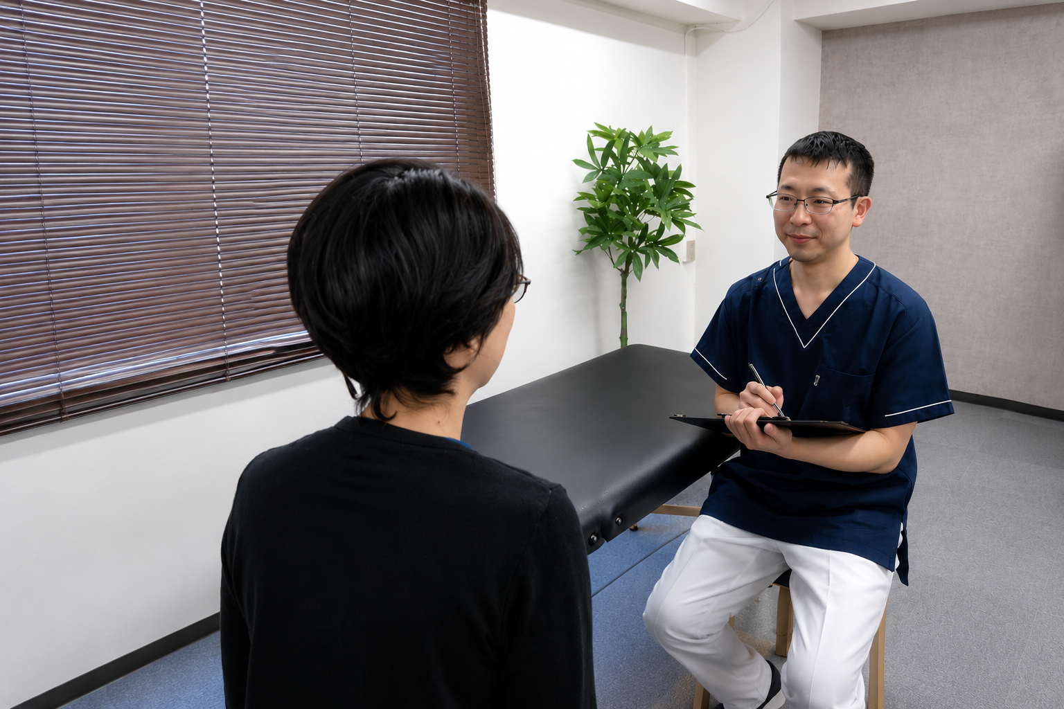 状態説明の様子