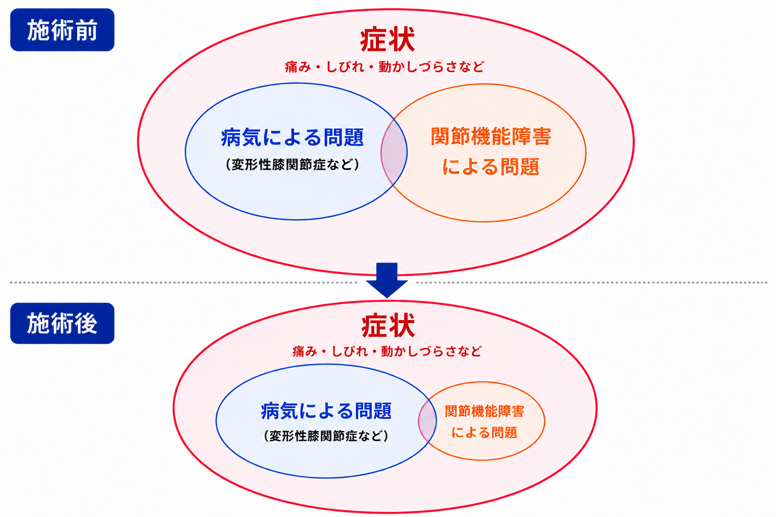 症状・病気・関節機能障害の関係図